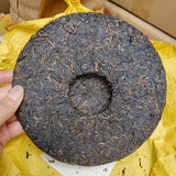 357g Yunnan Aged Puerh Ripe Tea Authentic Songpin Cooked Puer Old Tea Cake