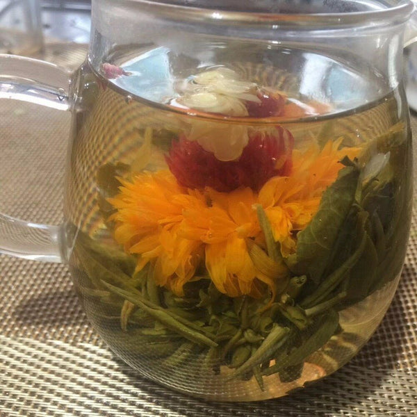130g Blooming Tea Balls Flowering Tea 16 Types Handmade Blooming Flower Tea