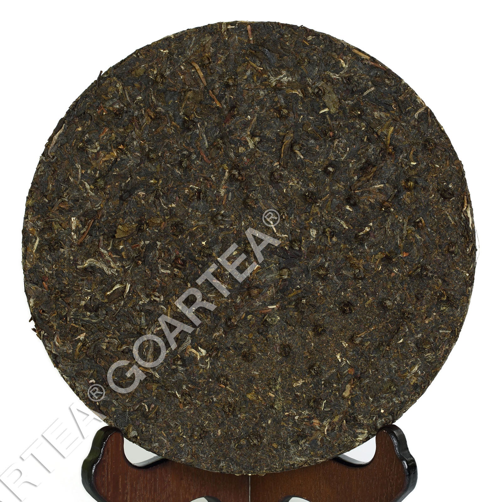 Year 357g Yunnan Xiaguan Golden Ribbon Raw Iron Cake Puer Pu'er Puerh Tea