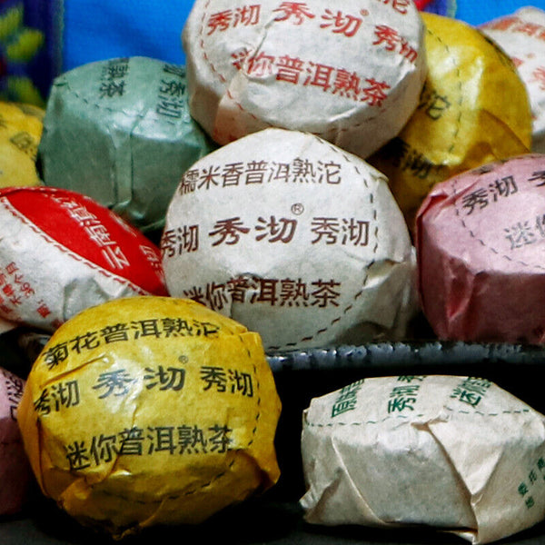 50 Pcs 10 Different Flavors Puer Tuocha Mini Yunnan Pu-erh Tea Ripe Raw 250g