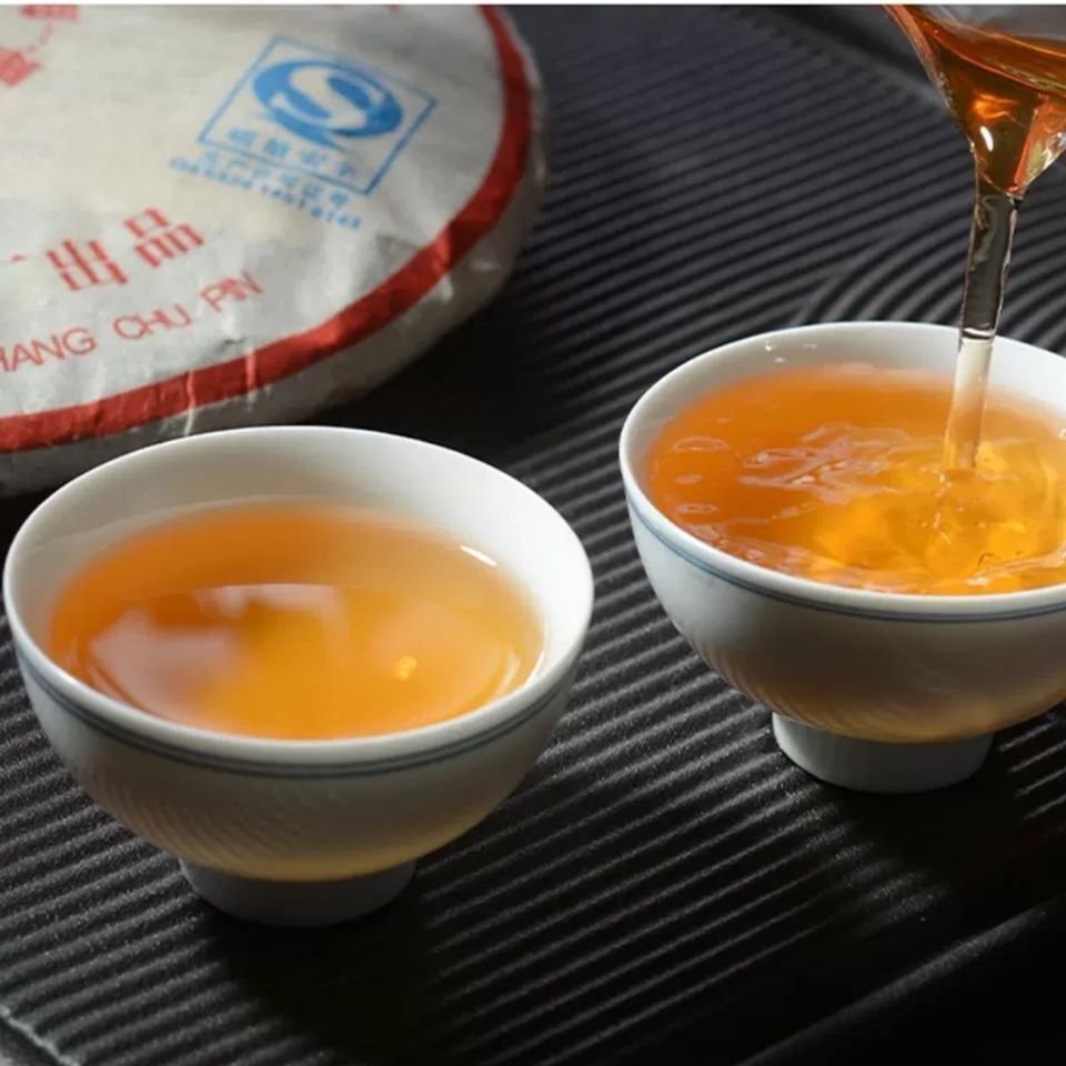 Yunnan Meng Hai Qi Zi Bing Cha Classic FU HAI 7536 Puer Tea Pu'er Raw 357g