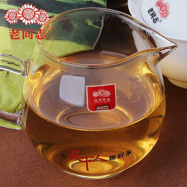 Haiwan Puer Tea Old Comrades "Spring" Chun Lu Puer Tea 400g Top Pu-erh Tea Cake