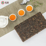 CHINATEA Dark Tea Hunan Anhua Dark Tea Golden Flower Leaf Fu Brick Tea 760g