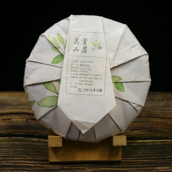 High Mountain Gong Mei 350g Chinese Old Tree Fuding White Tea Cake ShouMei