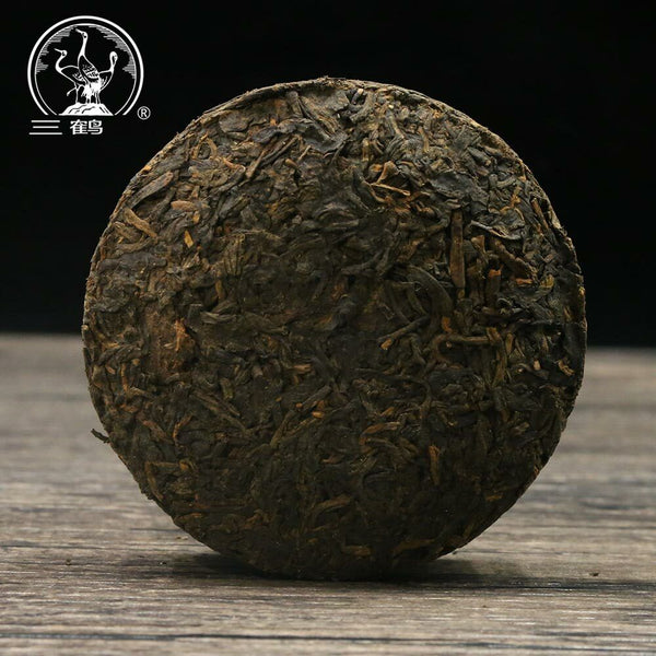Three Cranes Sanhe "0207" Liu Bao Tea Cake Dark Tea Heicha 100g