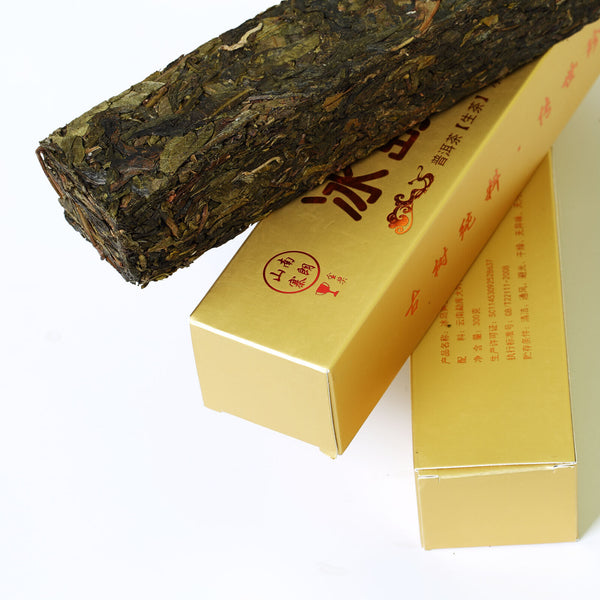 Year 300g Yunnan Bingdao Puer Pu'er Puerh Tea Ancient Tree Spring Raw Brick