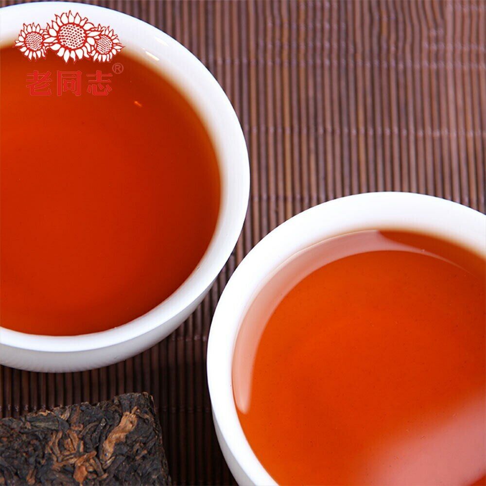Haiwan Tea Year Aged Pu Erh Tea Mellow Type Batch 701 Ripe Puer Brick 250g