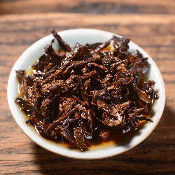 Haiwan Blazing Sun Ripe Puerh Chinese Tea "Jiao Yang" Shu Puer Tea 357g
