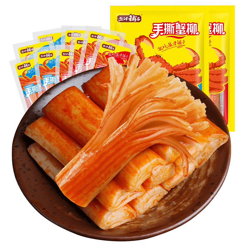 Yanjin Shop Hand Torn Crab Willow Instant Crab Stick Snacks 盐津铺子 手撕蟹柳即食蟹棒小吃 Main image