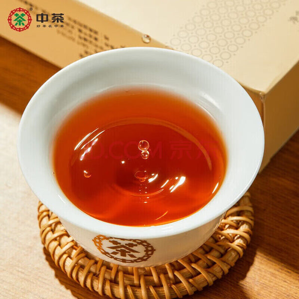 TeaCOFCO Anhua Dark Black Tea Jinhua Fu Cha Tea Three Year Old Fu Brick Tea 350g