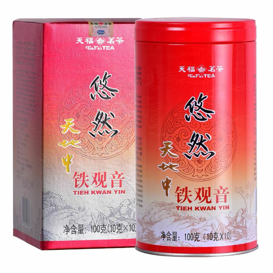 TenFu's TEA You Ran Fujian Tie Guan Yin Tieh Kwan Yin Oolong Tea 100g Tin