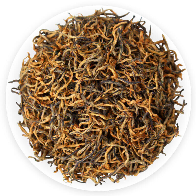 TeaOrganic Supreme Dianhong Golden Buds JIN SI Dian Hong Gold Yunnan Black Tea 250g