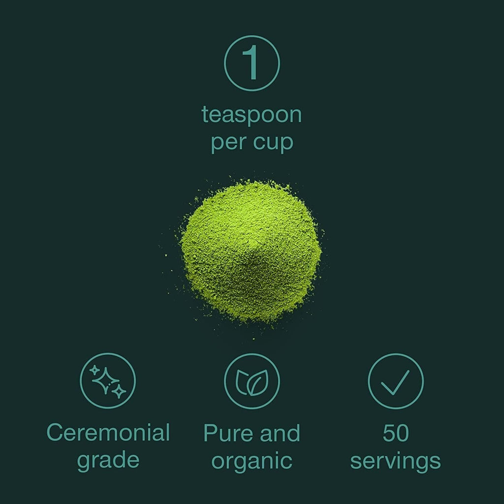 Organic Ceremonial Grade Matcha Green Tea Powder 150g Gift Tin