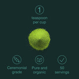 Organic Ceremonial Grade Matcha Green Tea Powder 150g Gift Tin