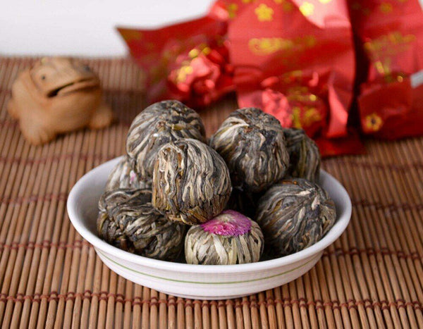 20 Pcs Blooming Tea Green Tea Artistic Blossom Flowers Tea Blooming Tea Balls