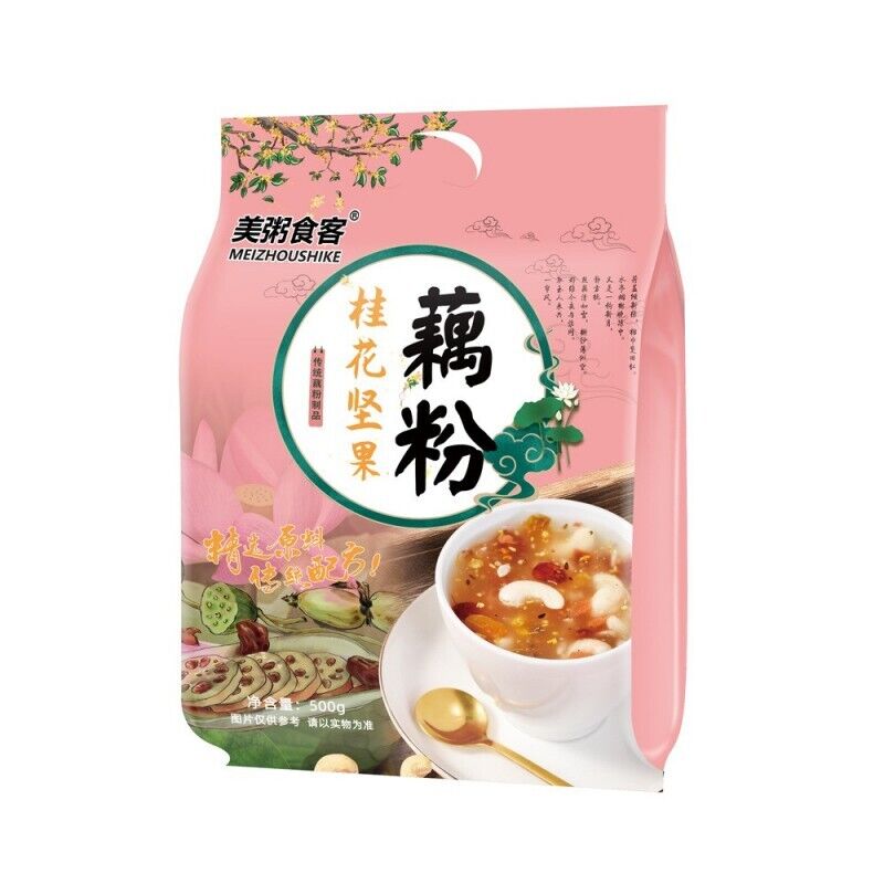 Chinese Osmanthus Fragrans Nut and Lotus Root Powder Soup Instant Nutritiou 500g Secondary image
