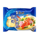 5bags Kangshifu Fresh Shrimp & Fish Instant Noodles Chinese Food 康师傅鲜虾鱼板面5连包