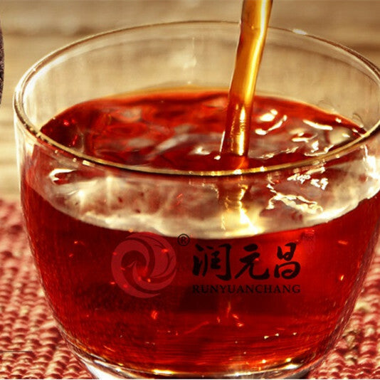 Menghai Haoyun * 2018 RUN YUAN CHANG Pu-erh Tea Ripe Puer Cooked Pu'er Cake 357g