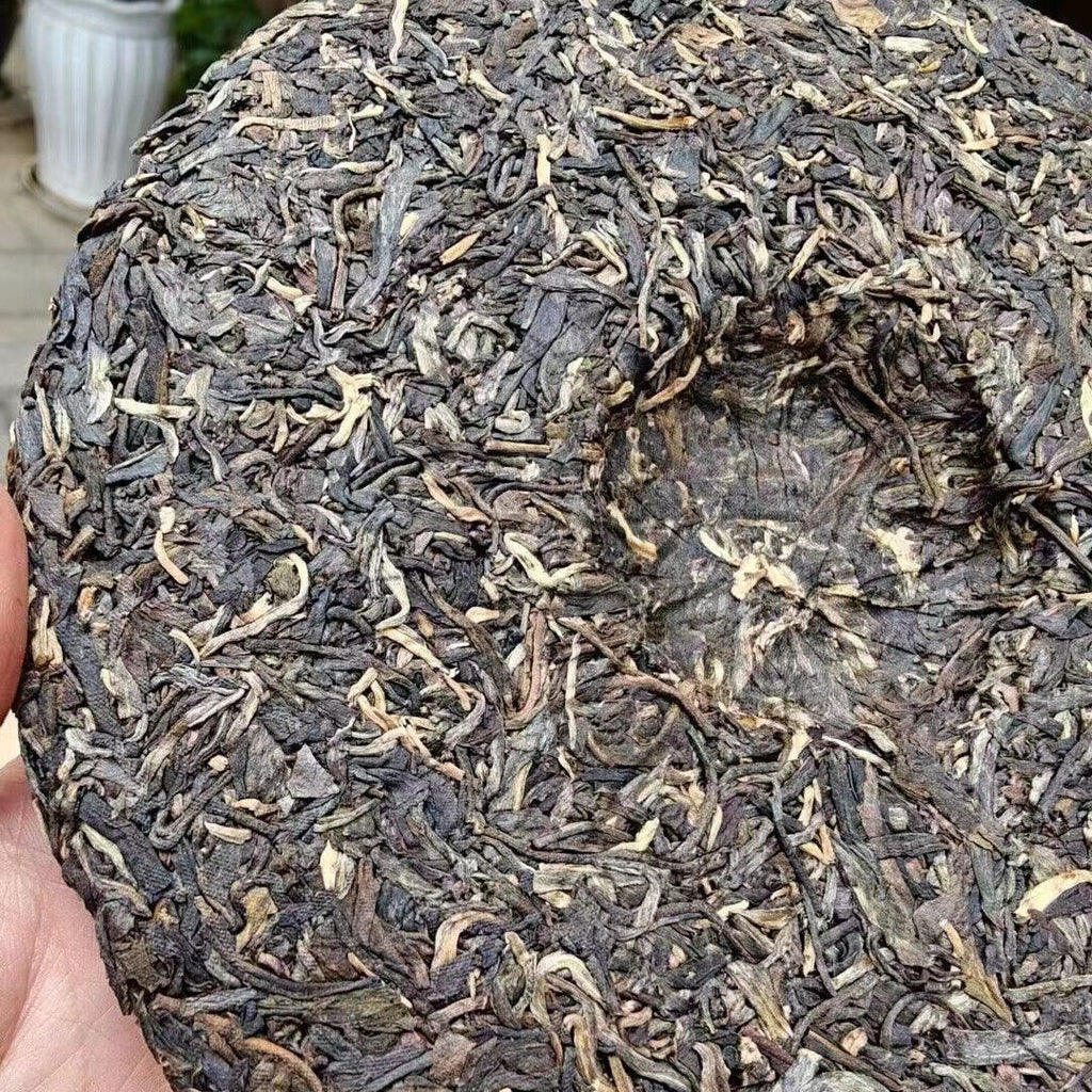 357g Yunnan Old Puerh Raw Tea Cake Panda Sheng Pu-erh Tea Aged Pu'er Tea