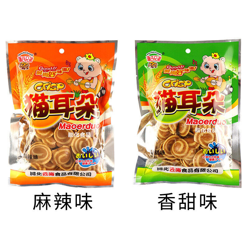 80g * 5bags Maoerduo Sweet Spicy Crispy Chinese Snacks 香脆猫耳酥休闲零食