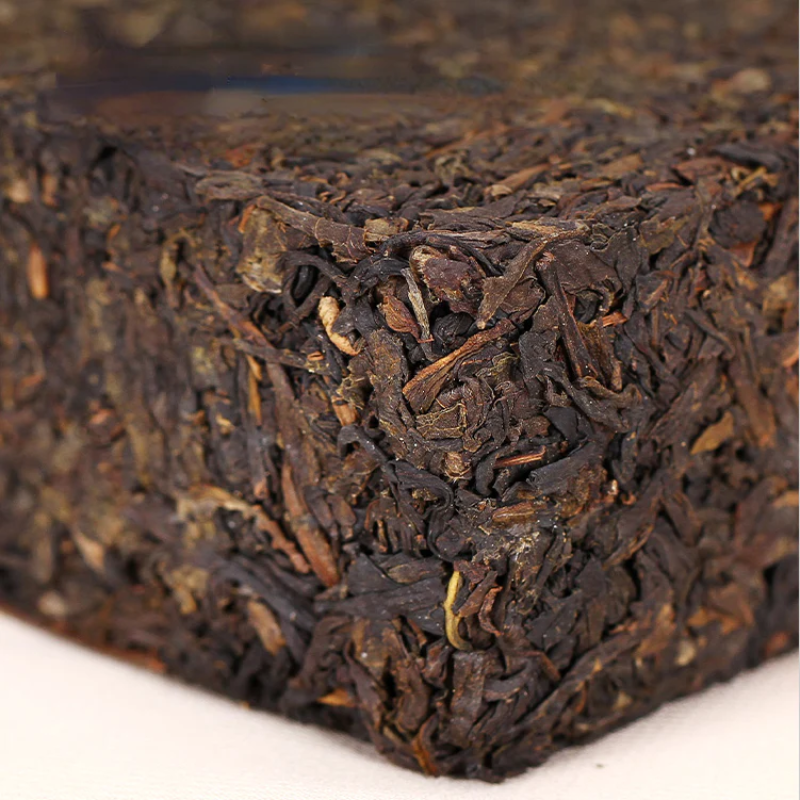 360g Anhua Dark Tea Brick Hunan Golden Flower Handmade Fucha Organic Black Tea