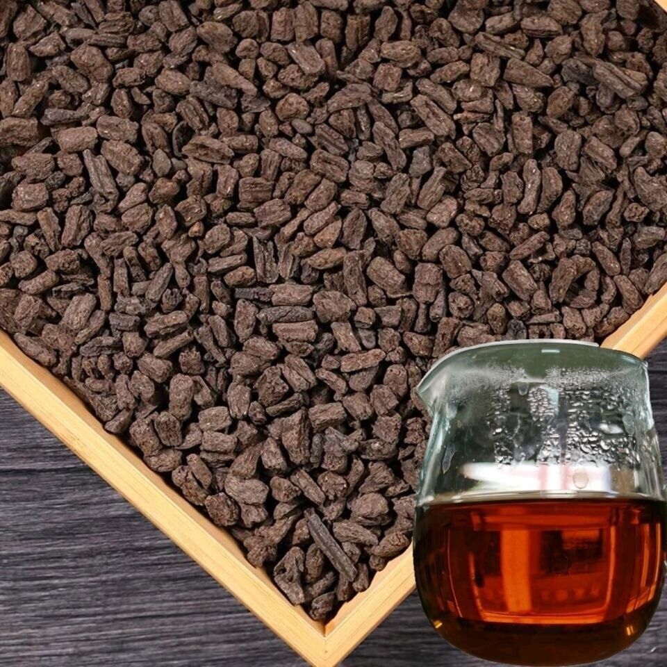 Chinese Old Pu-erh Tea Brick Ripe Puer Menghai Shu Tea sticky rice Taste Puerh
