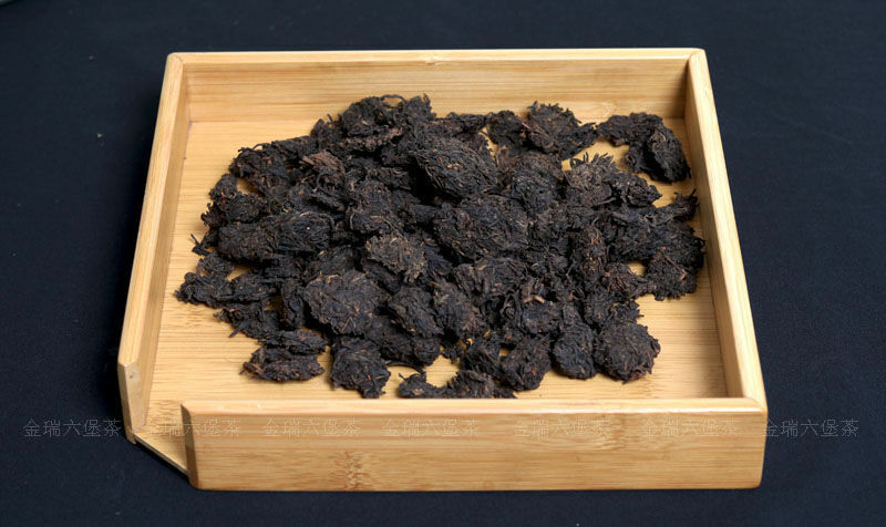 Guangxi Hei Cha Aged Wild Liu Bao Lao Cha Tou Golden Bud Nuggets Dark Tea 500g