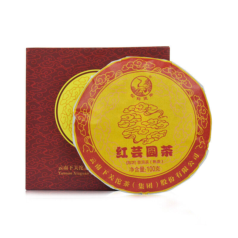 HONG YUN ROUND CAKE * XiaGuan Tuocha Pu'er Puer Puerh Ripe Shu 100g