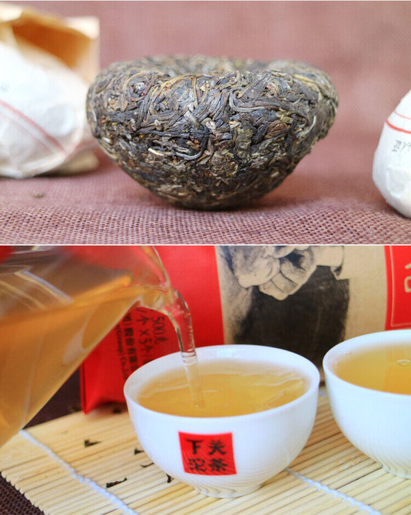 Jia Ji Tuo Cha *  Yunnan Xiaguan Raw Pu'er Tea Jiaji Tuocha Puer Tea 500g