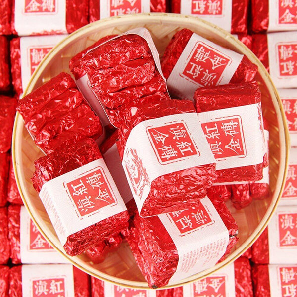 TeaBlack Tea Mini Fengqing Yunnan Dianhong Gold Cube Small Compressed tea 100g