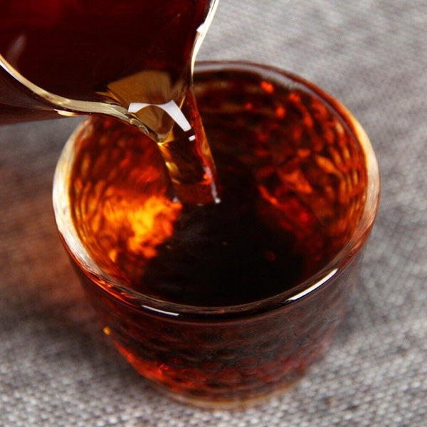 Iceland Tribute Tea Puer Chinese Tea Old Tree Golden Bud Shu Pu Er Tea 357g