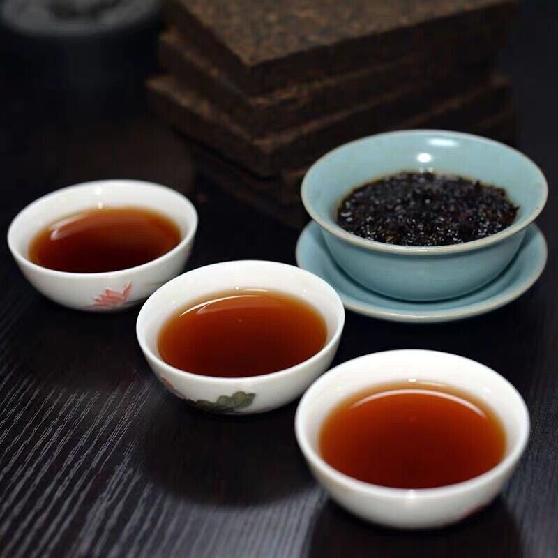 Chinese Old Pu-erh Tea Brick Ripe Puer Menghai Shu Tea sticky rice Taste Puerh