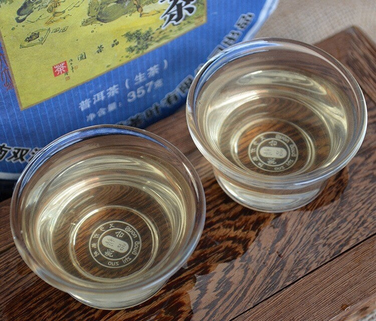 357g Pu'er Tea Raw Puer Tea  Lincang Tea Mengku Old Tree Tea District Qizi Cake