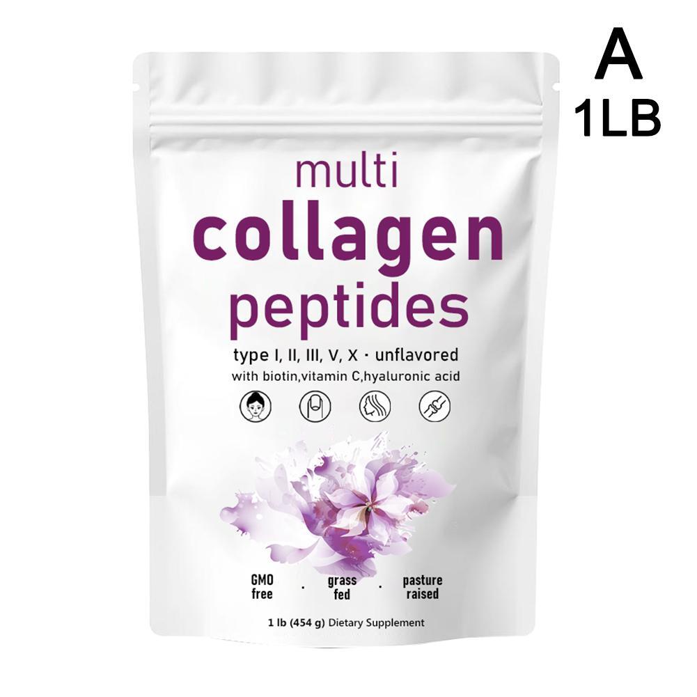 Premium Multi Collagen Peptides Powder - Hydrolyzed (Type I, II, III, V, X)