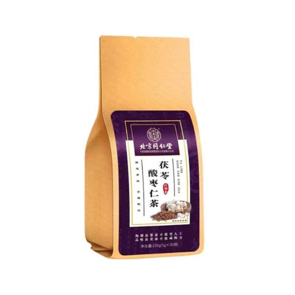 同仁堂茯苓酸枣仁茶 Improve Sleep Quality Solve Insomnia Function Herbal Tea 助眠安神草本功能养生茶