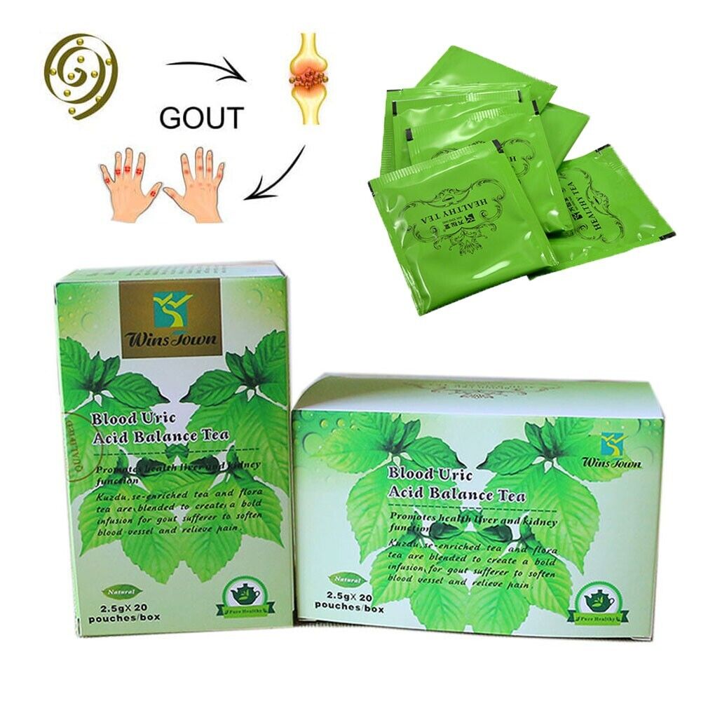 2 x 20 Pcs Natural Herbal Tea for Uric Acid Balance Gout Joint Pain Relief Main image