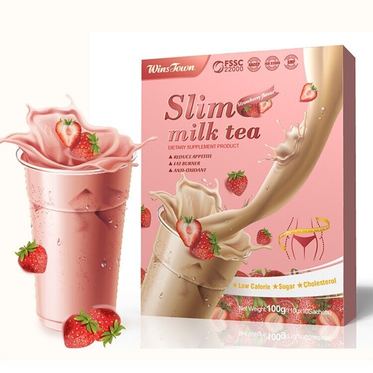 Slim Milk Tea - Strawberry Flavor Fat Burner, Effective Supplement Secondary image