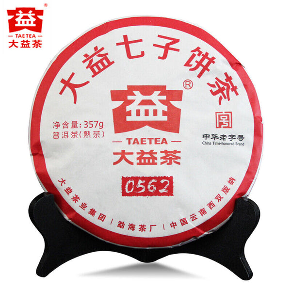 TAE TEA 0562 * Yr Yunnan Menghai Tea Factory Dayi Puer Ripe Pu-erh Tea 357g