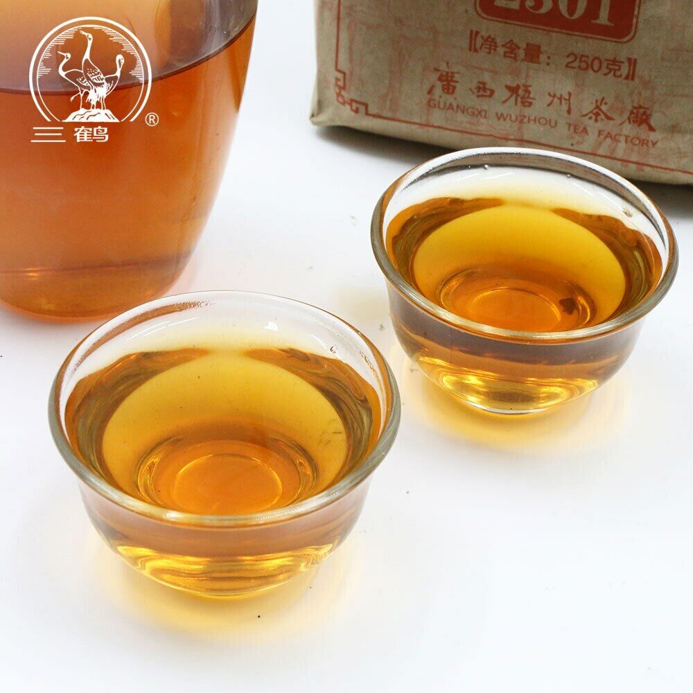 Three Cranes Sanhe Loose Liupao Tea Dark Tea 2301 Aged Teas 250g