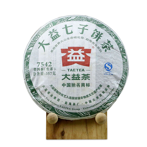 TAETEA 7542 Puer Tea Random Batch Menghai Dayi Raw Pu'er Tea 357g/12.59oz