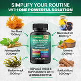 Sea Moss Bundle Black Seed Multivitamin & Shilajit Power Combo USA