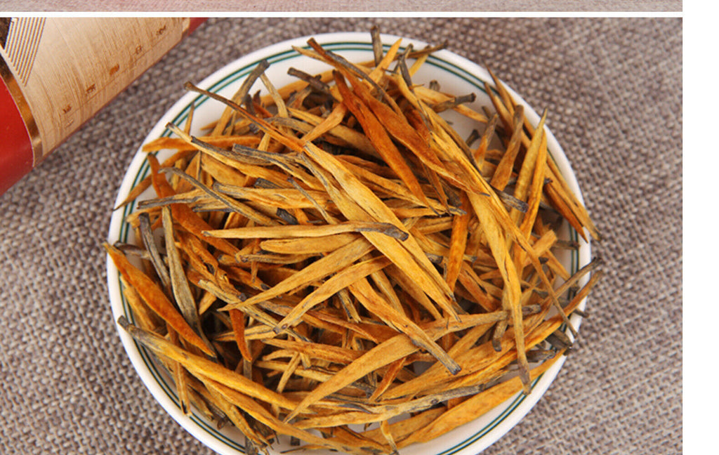 TeaSupreme Yunnan Gold Needle Dian Hong Golden Tip Dianhong Black Tea 250g