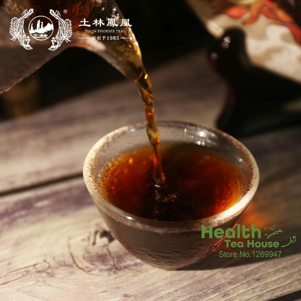 TuLin Phoenix Ripe Puer Tea "China Feng Huang" Shu Puerh Tea 357g
