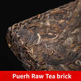 250g Pu-erh Raw Tea Brick Yunnan Menghai Old Puerh Tea Chiense Pu'er Tea