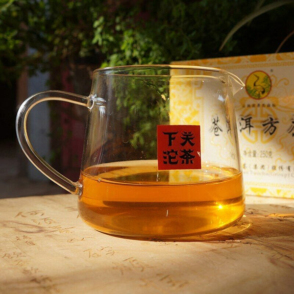 Xiaguan Tuocha Raw Cang Er Fang Zhuan Tea Brick Shen Pu Erh Aged Tea 250g