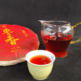 357g Yunnan Old Puerh Tea Date Fragrance Pu-erh Ripe Tea Cake Cooked Pu'er Tea