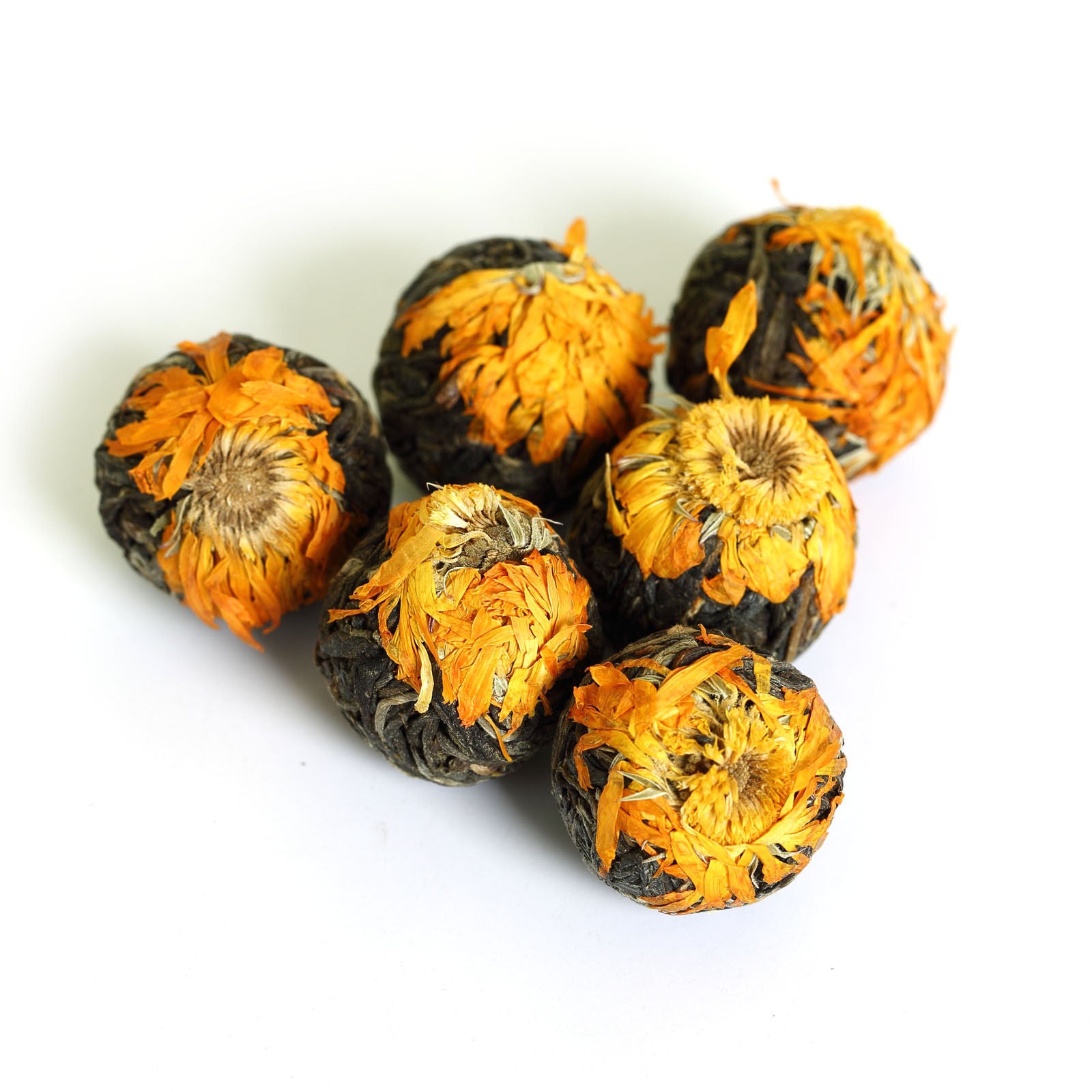 HELLOYOUNG 100g Calendula Officinalis Yunnan Pu'er Puerh Tea Raw Ball Tuo