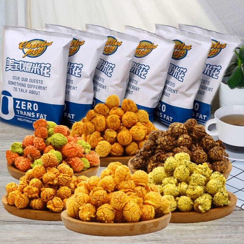 100g*3bags Charles POP Multiple flavors instant popcorn snack Chinese Food 即食爆米花 Main image