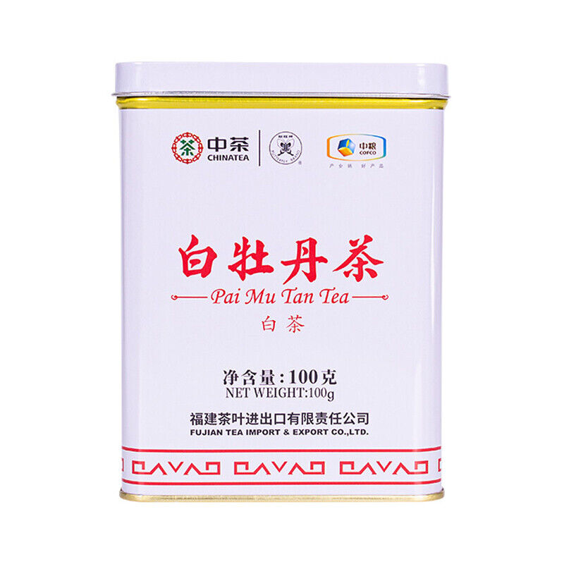 CHINATEA Fujian White Tea Bai Mu Dan Pai Mu Tan Tea White Peony Tea 100g Tin Secondary image