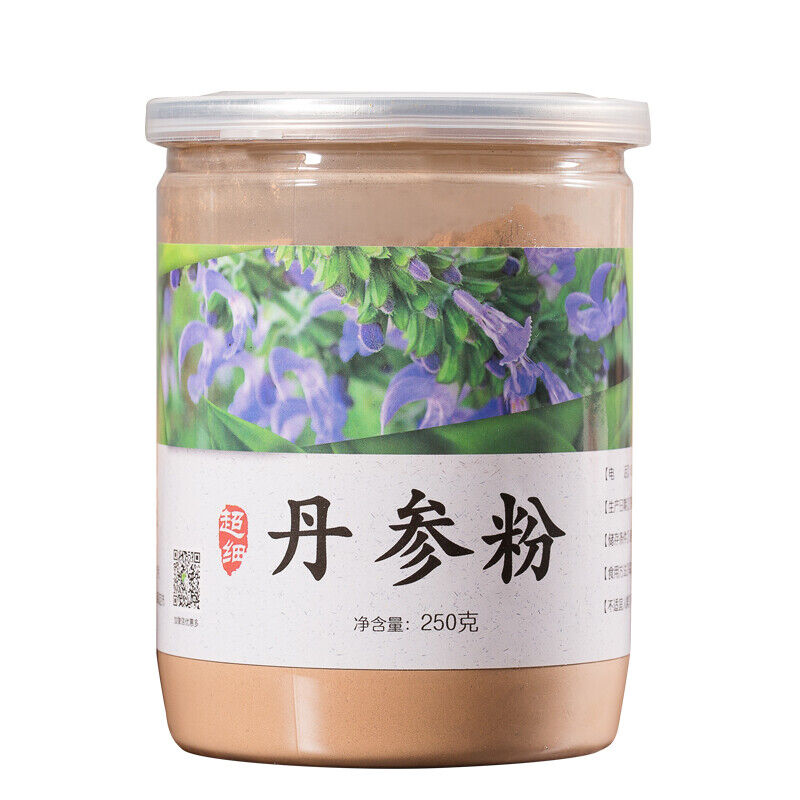 Organic Wild Danshen Dan Shen Root Powder Salvia Miltiorrhiza Red Sage Herb 250g Main image